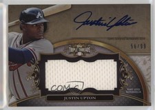 2013 Topps Triple Threads Unity Jumbo Relics 56/99 Justin Upton Auto 7xr