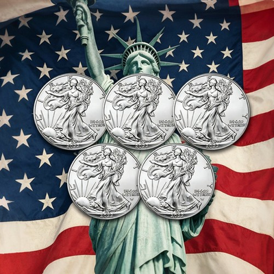 #ad Lot of 5 U.S .999 2022 1 0 Z American Eagle C.0.i.n $72.29