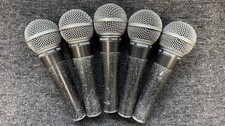 Pack de 5 microphones SHURE SM58 avec 5 supports micro A25D état d'usage C