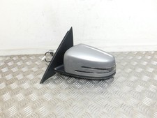 MERCEDES C CLASS W204 N/S PASSENGER SIDE POWER FOLDING WING MIRROR GREY 2007-14