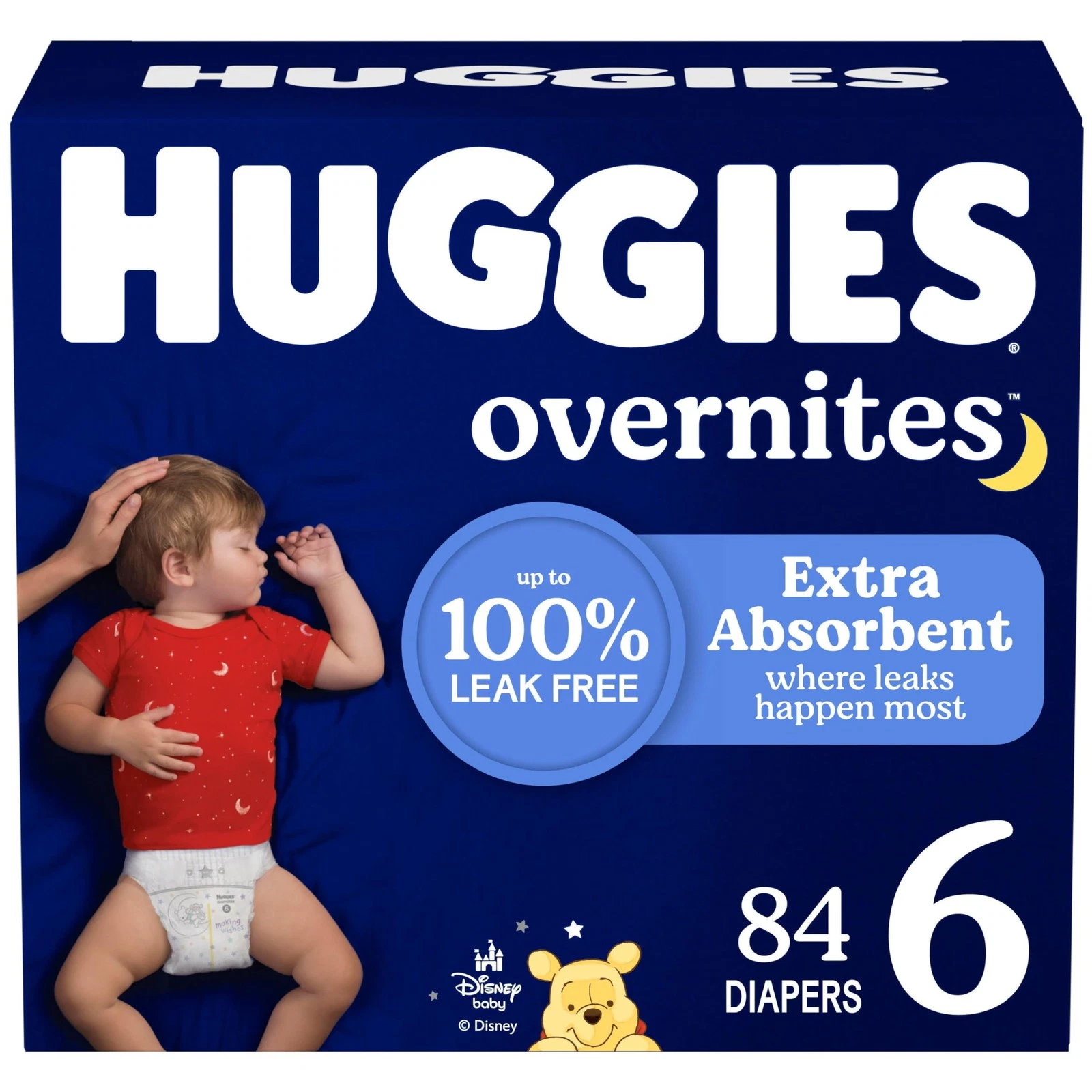 Huggies Size 6 Overnites Baby Diapers: Overnight Diapers, 6, White