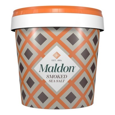 (37,80 EUR/kg) Maldon Smoked Sea Salt Flakes im Eimer, 500g, Maldon