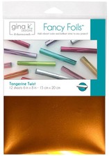 2 Pack - Gina K Designs Fancy Foil 6"X8" 12/Pkg-Tangerine Twist - 5A002W9C-1GX1S