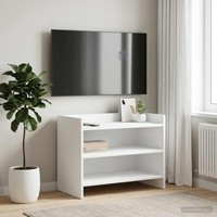 Tv-Schr?Nk 60 X 33 X 47 Cm Wei? Holzwerkstoff