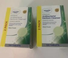 Equate Mint Fresh Antibacterial Denture Cleanser Tablets 240 Tablets