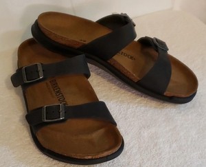 NEW Birkenstock Unisex Sierra CT Black Oiled Leather Sandals‎ Narrow EU 42 US 9 NEW Birkenstock Unisex Sierra CT Black Oiled Leather Sandals  main image 3