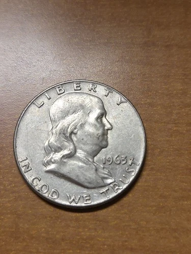 1963 Franklin half dollar
