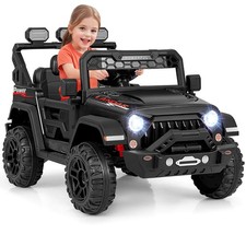 12V Kids Ride On Truck with 2 12V Motors Spring Suspension  Remote Control