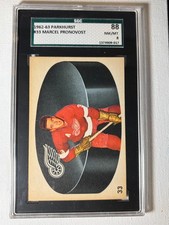 1962-63 Parkhurst Marcel Pronovost SGC 8
