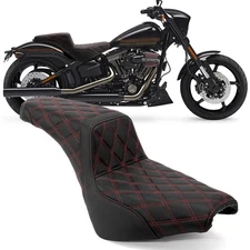 Motorcycle One-Piece Driver Passenger Seat For Harley Softail SLIM FLSL 2018-21