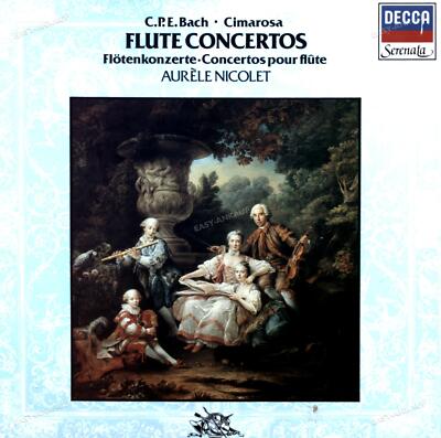 C.P.E. Bach - Cimarosa - - Flute Concertos - Flötenkonzerte LP (VG/VG) .