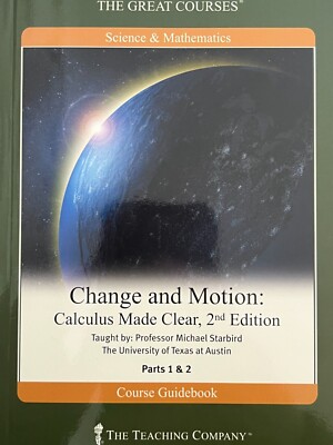 Great Courses Calculus Change and Motion Course Book and DVD Set ...
