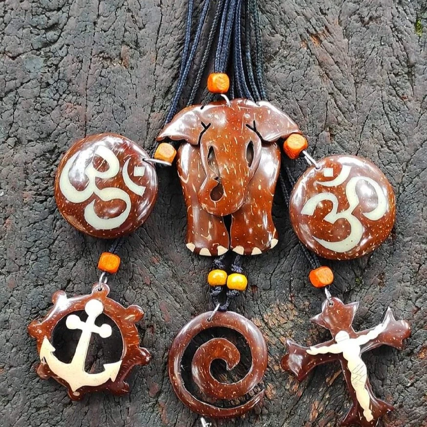 Coconut cheap shell necklace