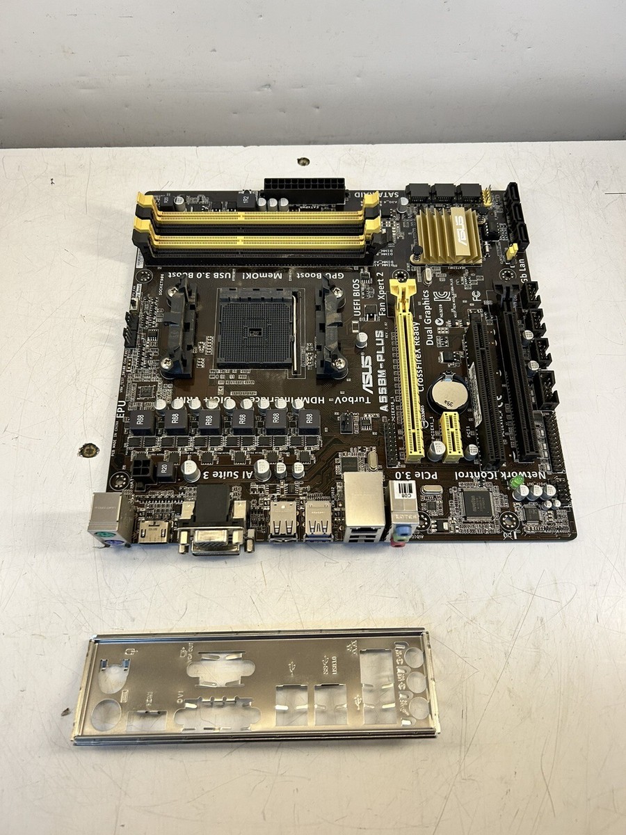 ASUS A55BM-PLUS Motherboard FM2 With I/O Shield | eBay ASUS A55BM-PLUS Motherboard FM2 With I/O Shield | eBay