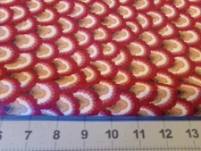 1 YD X54" VINTAGE HALLOWEEN HOUSE/ RED/ JOAN KESSLER CONCORD NEW COTTON #9843