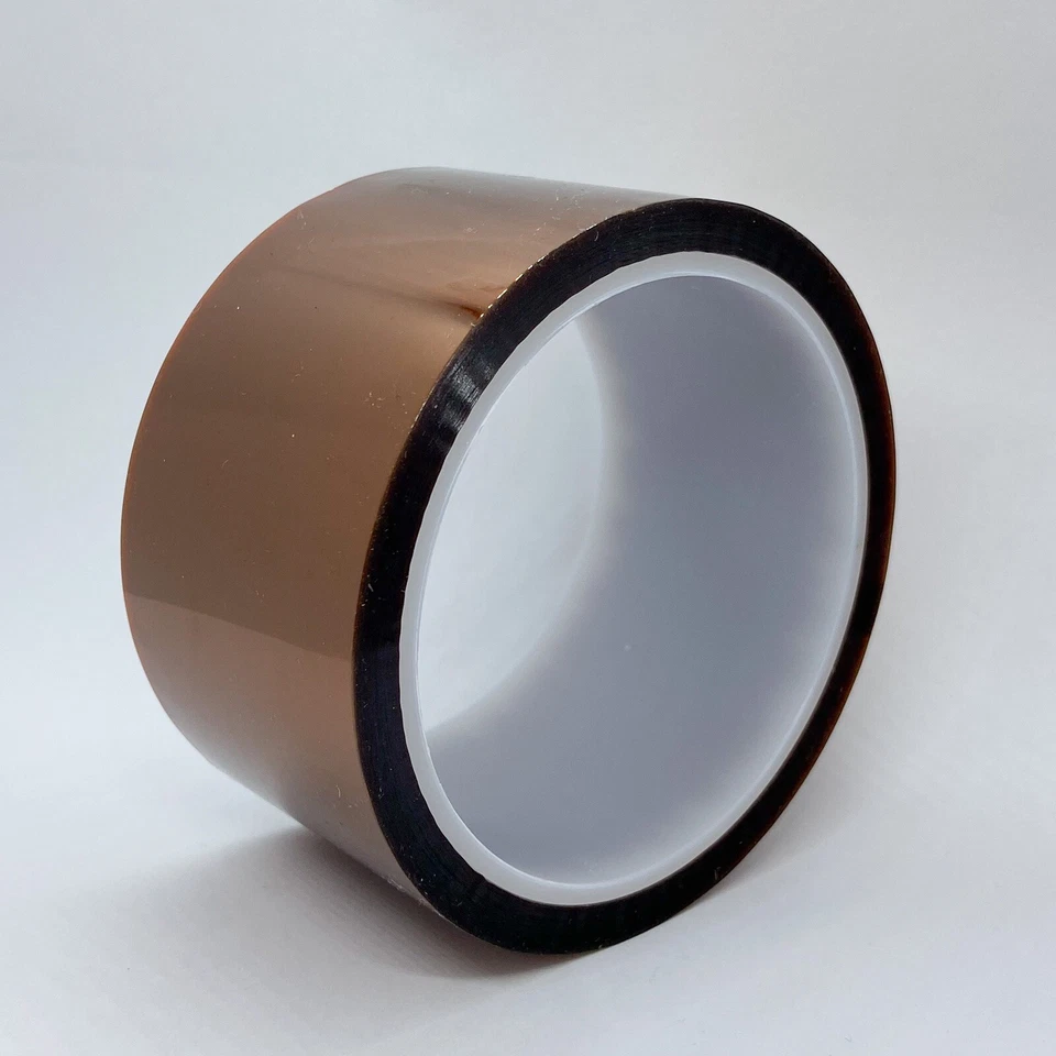 MWRF SOURCE 50mm X 33m (2" X 36 Yards) High Temperature Heat Resistant Kapton Tape Polyimide