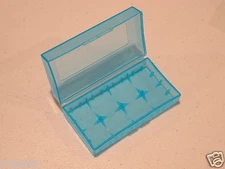 10 pcs BLUE PLASTIC STORAGE CASE HOLDER BOX For 18650 16340 CR 123A BATTERY 