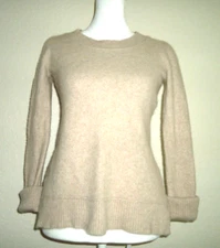 Cynthia Rowley Women's Beige Pullower 100% Cashmere Size-M #A