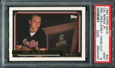 1992 Topps Gold Pre Production Sheet #40 Cal Ripken Jr. PSA 9 Baltimore Hand Cut