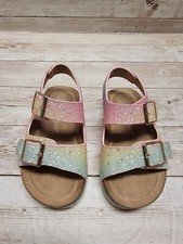 Cat  Jack Toddler Reagan Slip-On Footbed Sandals - Multicolor Glitter - Size 5
