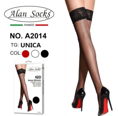 Autoreggenti Bianche HANXIULIN Calze Da Donna Di Alta Qualità