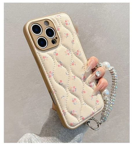 Countryside style floral shiny strap phone case ladies' gift- - Picture 8 of 13