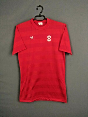 Erima Jersey MEDIUM Shirt Vintage Retro Red Trikot Camiseta Maglia Football ig93