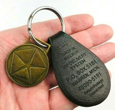 Vintage Chrysler Auto Dealership VIP Keychain Drop in Mailbox Dealer Keyring *B1