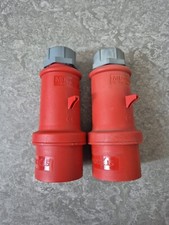 2 Stück Set MENNEKES CEE Stecker 16A 5-polig 3P + N 200/346 V 240/415V #237