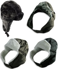 Winter Warm-Up Womens Trapper Hat Trooper Fur Earflap Warm Snow Ski Cap