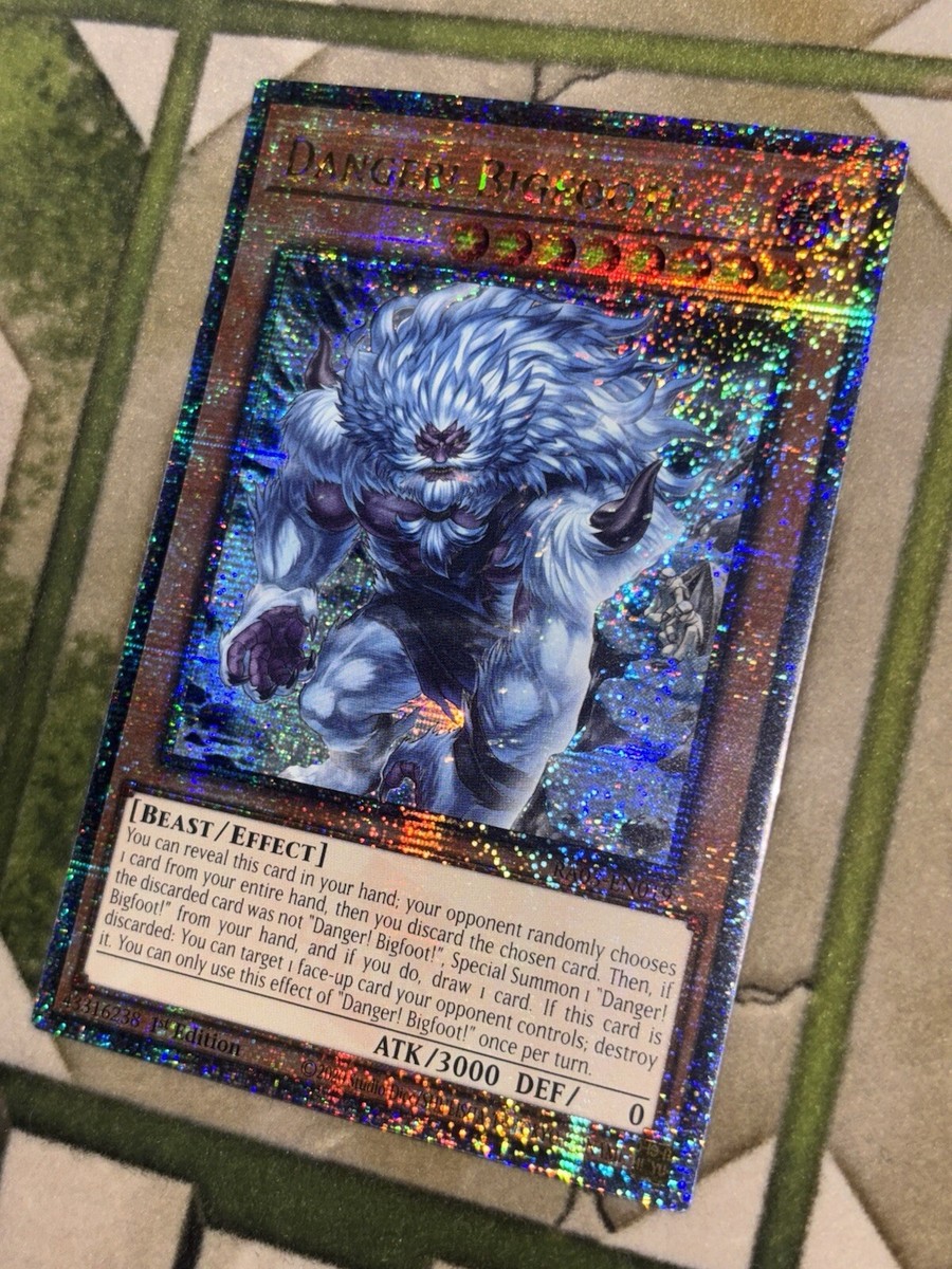 YuGiOh DANGER! BIGFOOT! Quarter Century Secret RA03-EN019 | eBay