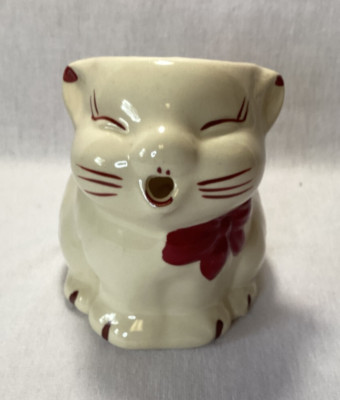 Vintage Shawnee Pottery Puss N Boots Ceramic Cat Creamer 1947 4 3/4''