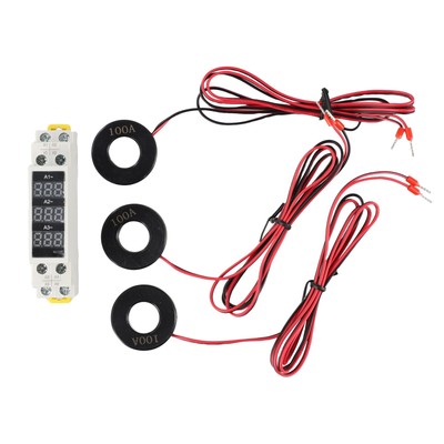 Real Time Operating Voltage Display for Three Phase Modular Current Measurement
