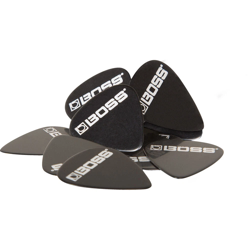 2 New Packs Boss BPK 12 BM Celluloid Medium Guitar Picks Black