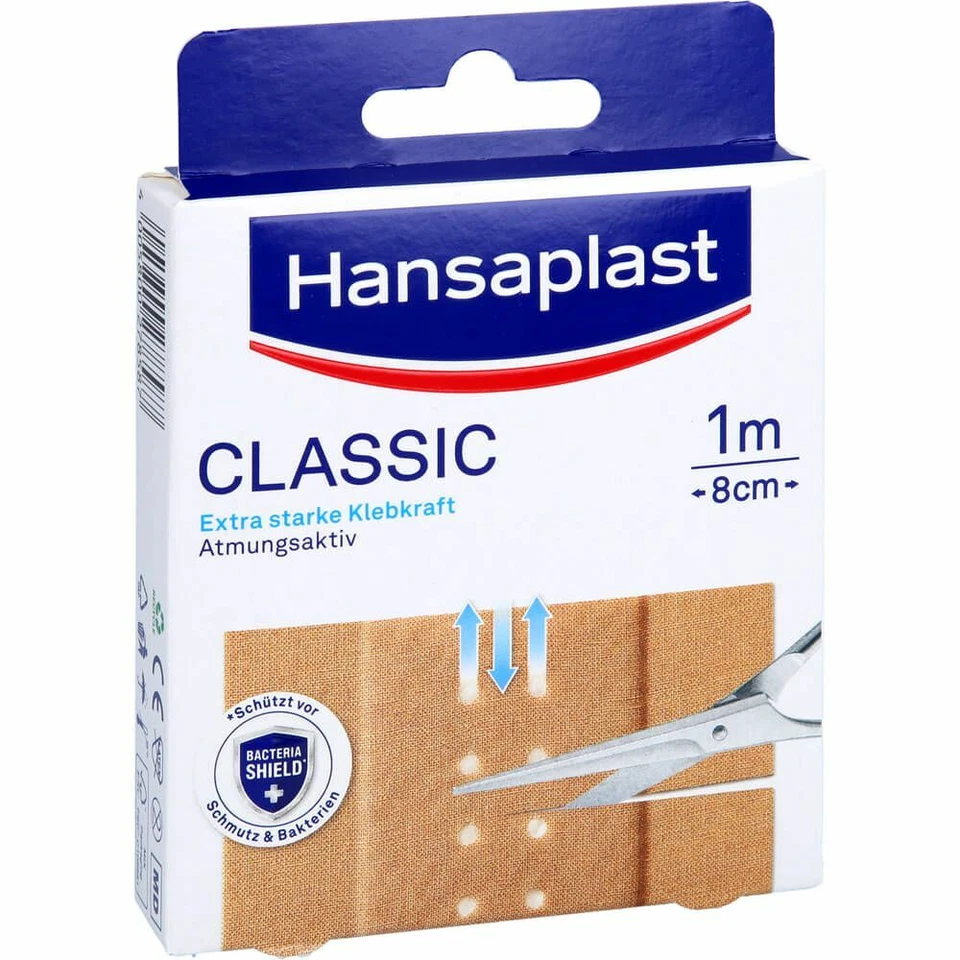 BEIERSDORF AG HANSAPLAST Classic Pflaster 8cm x1 m 1 St PZN16739718