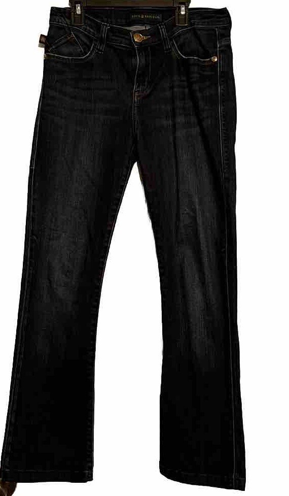 Rock Republic Dark Wash Flare Jeans Denim Size 6 Medium