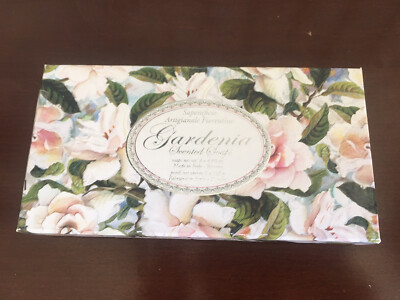 NIB SAPONIFICIO ARTIGIANALE FIORENTINO GARDENIA SCENTED Soaps 3× 4.4oz