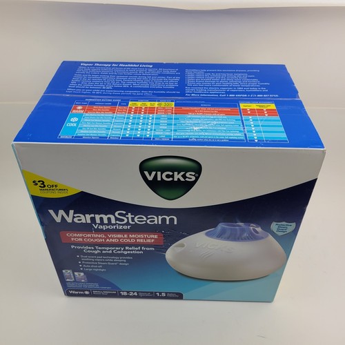 Vicks WarmSteam (V150SGN) 5.6 L Night Light Auto-Shut Off Vaporizer - White - Picture 2 of 5