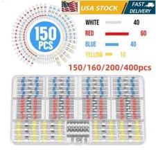 150PCS High Quality Insulated 2:1Ratio Heat Shrink Tube Wire Terminal Connectors