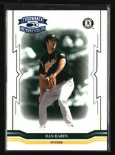 Dan Haren 2005 Throwback Threads Blue Century Proof Baseball Card #220 66/150