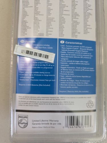 Philips Universal Remote 4 Device Consolidator Remote Control PM435 -325 Brands - Picture 8 of 13