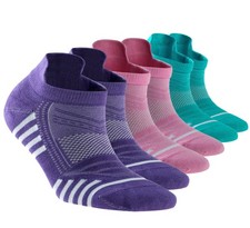 6 Pairs Women's Low Cut Ankle Socks with Heel Tab Thin Athletic Performance