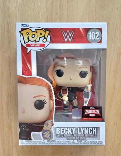 FUNKO POP WWE BECKY LYNCH #102 WITH 2 BELTS 2021 Target Con EXCLUSIVE NEW