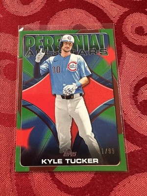 Topps 2026 celebration Perennial All-Stars Kyle Tucker Green #’d /99 #PAS-3