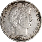 1907-P Barber Half Dollar
