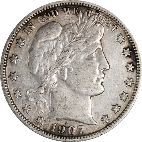 1907-P Barber Half Dollar