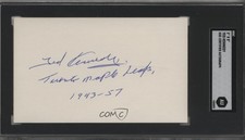 SGC Authentic Authenticated Auto Index Cards Ted Kennedy Authentic HOF 4f5