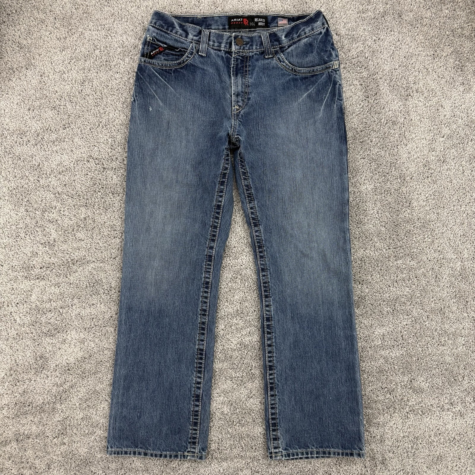 Size Tag-33x32 / Fits-33x31 M4 Relaxed Boot Workwear Western