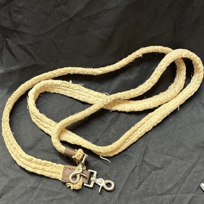 Beige Rope Roping Reins with Metal Clips Western Horse Tack 88 