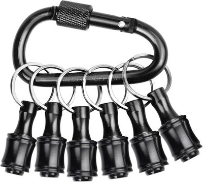 6PCS Keychain Bit Holder,Hex Drill Bit Holder for Impact Driver Drill Bit,Screwd